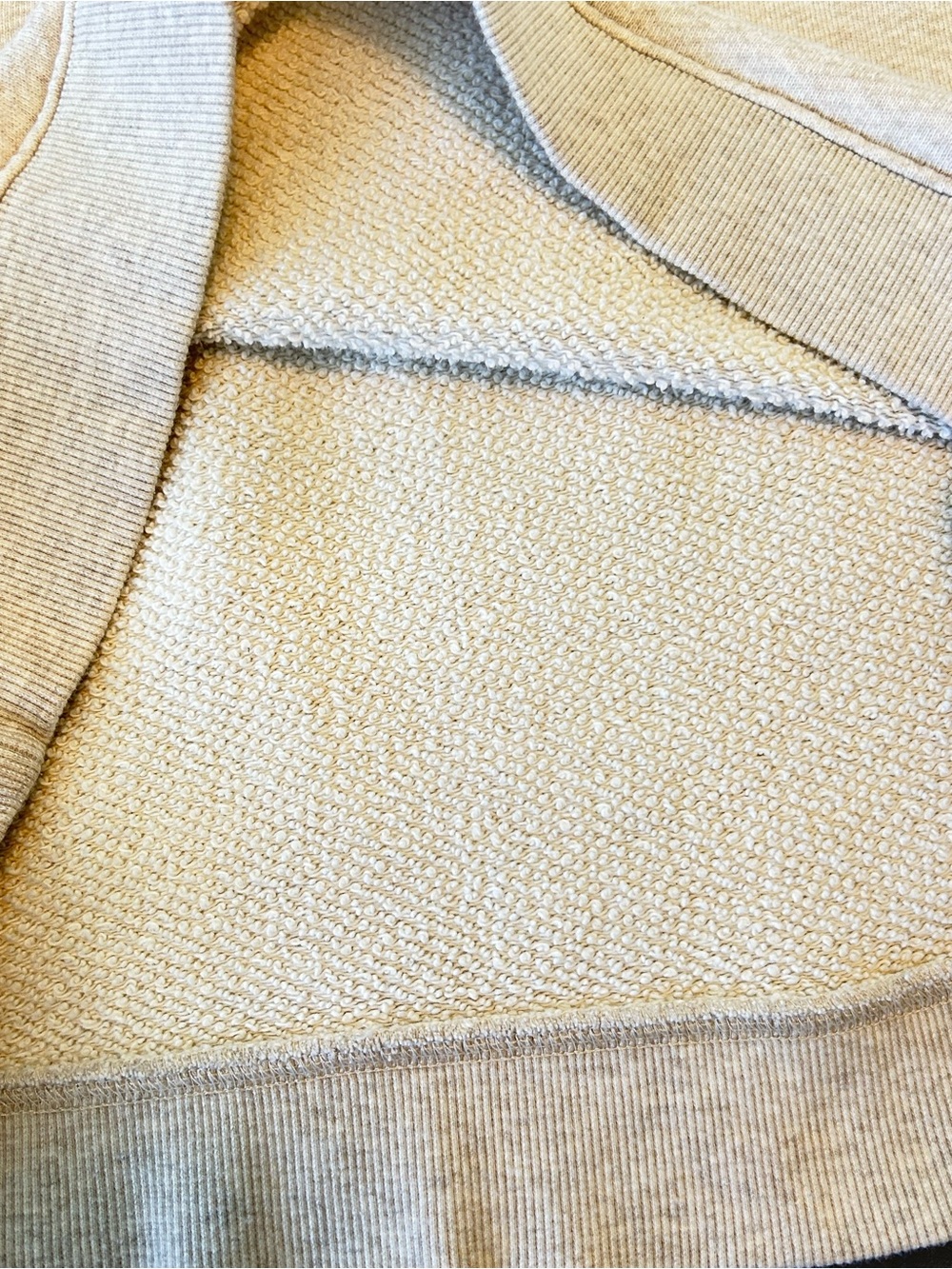 Jenni Kayne Heather Oatmeal Cream Crewneck Saturday Sweatshirt Medium - Picture 9 of 9